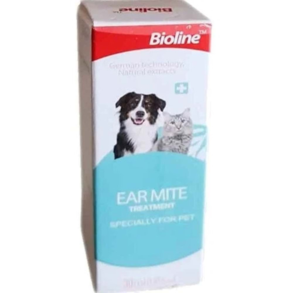 Bioline Kedi ve Köpek Kulak Temizleme Yağı 30 Ml