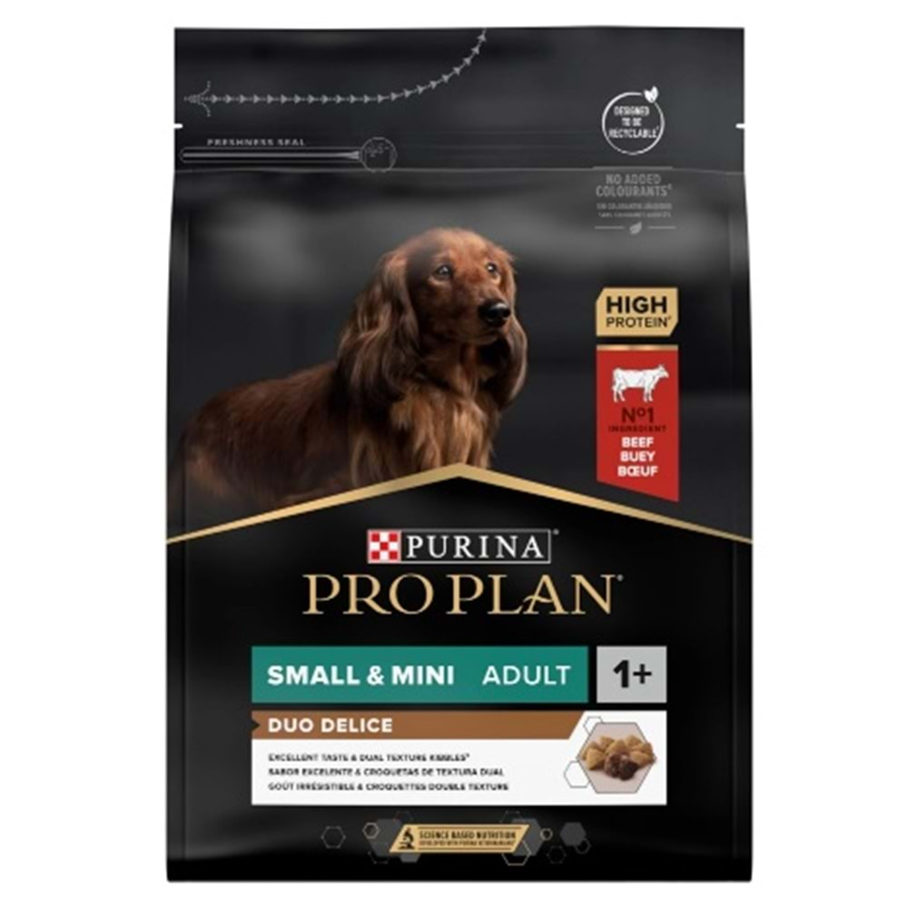 Pro Plan Duo Delice S/M Adult Köpek Maması 2.5 Kg (Biftek)