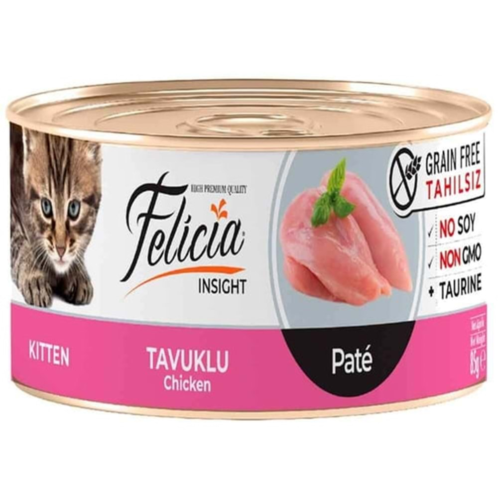 Felicia Kitten Pate Konserve 85 Gr. (Biftekli)