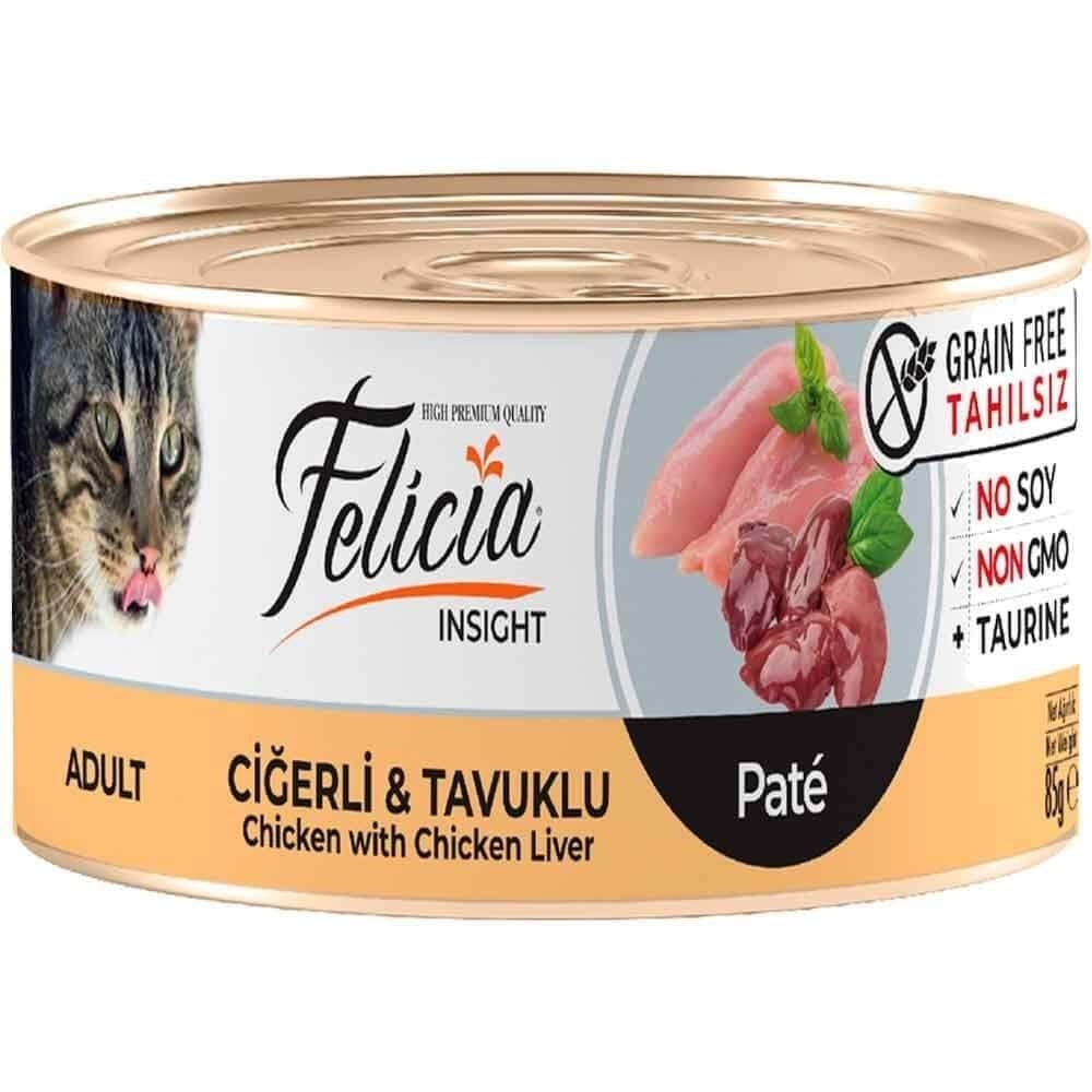 Felicia Adult Pate Konserve 85 Gr. (Ciğerli & Tavuklu)