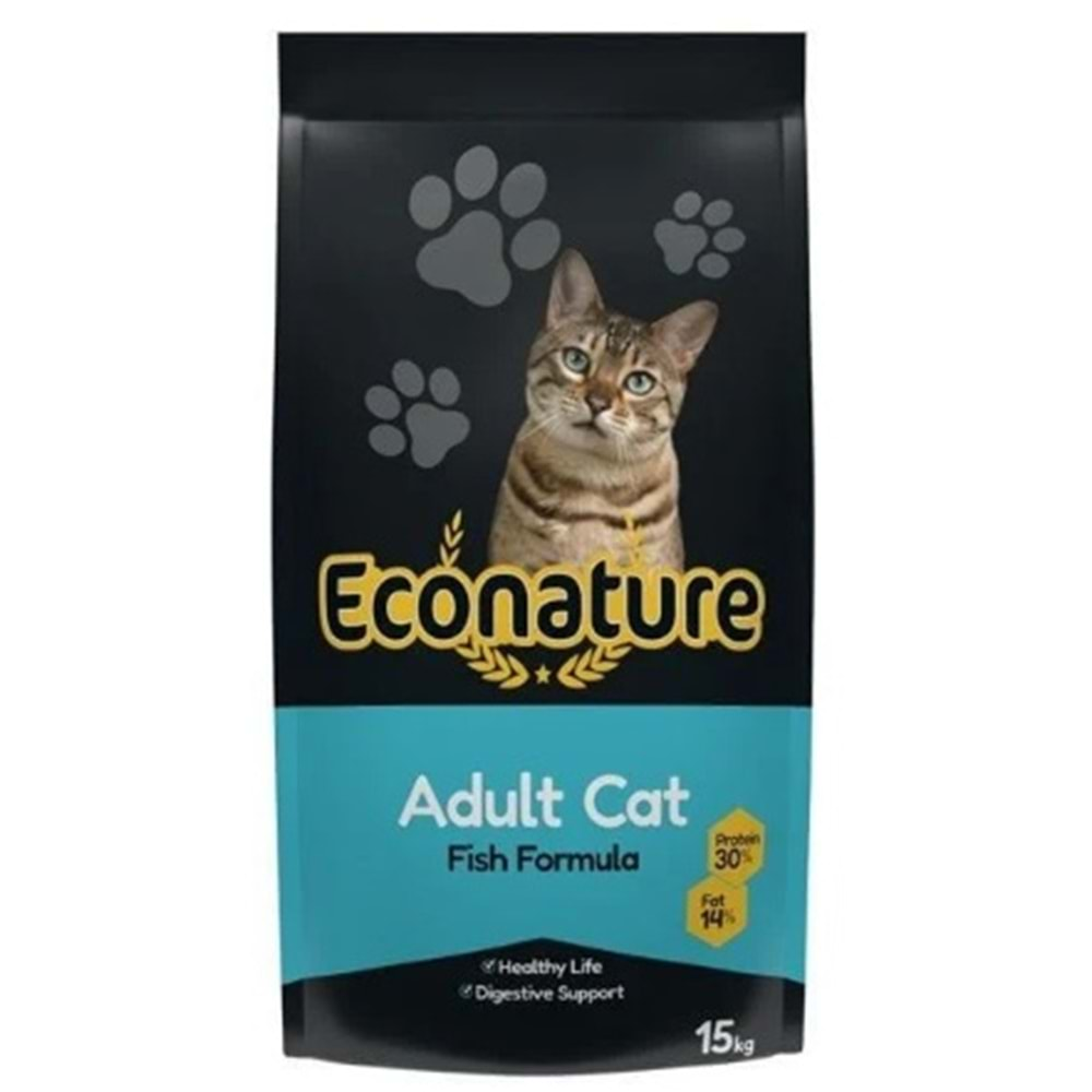 Econature Plus Adult Kedi Maması 1 Kg (Balıklı)