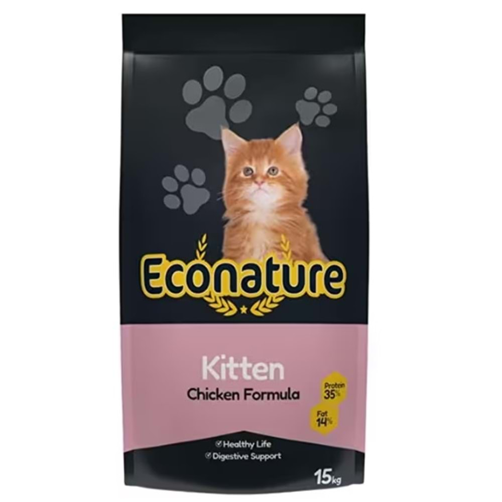 Econature Kitten Kedi Maması 1 Kg (Tavuklu)