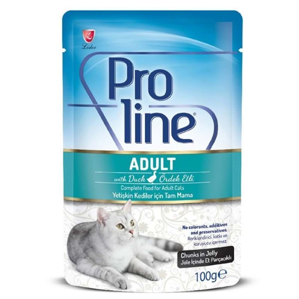 Pro Line Adult Ördekli Kedi Maması 100 g