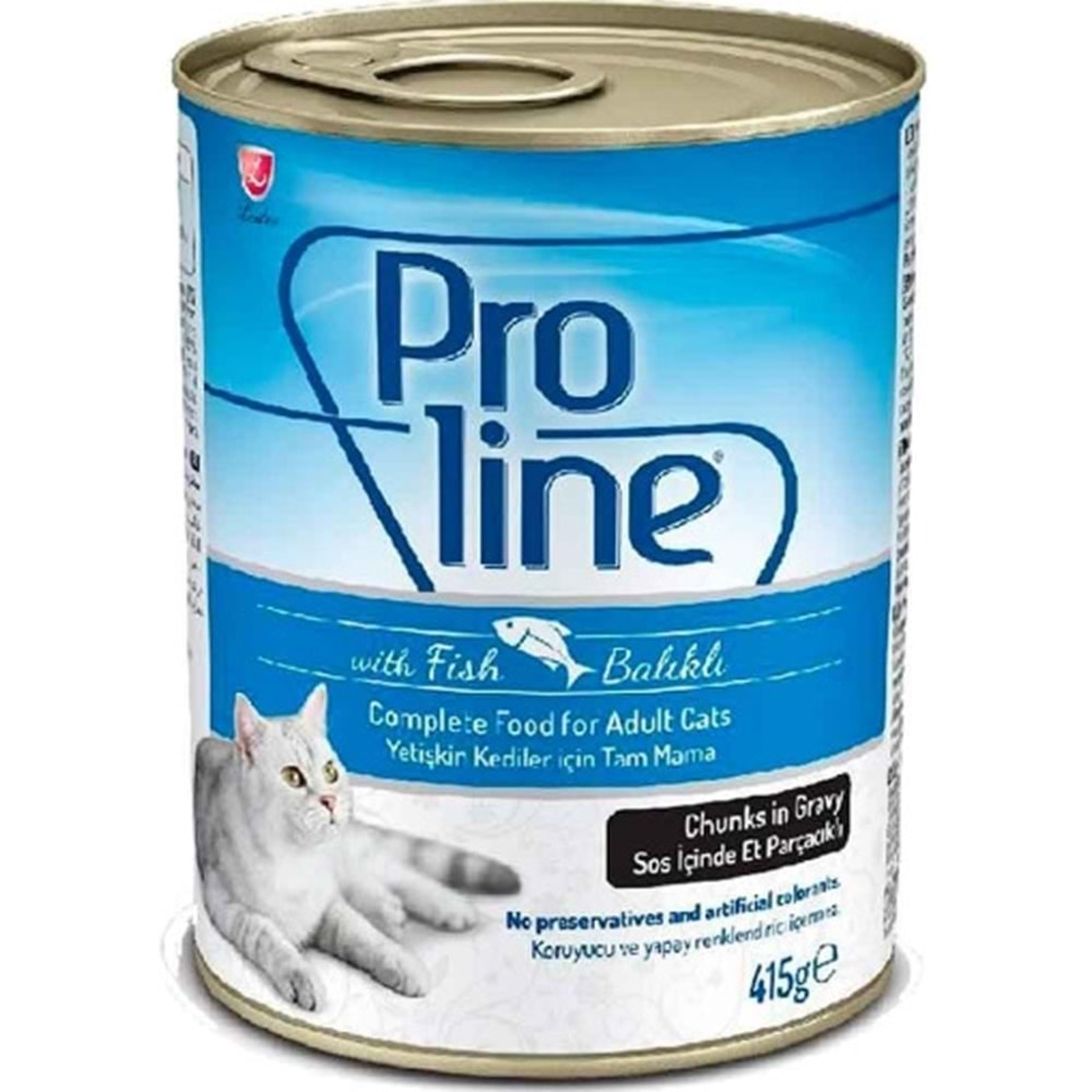 ProLine Balıklı Yetişkin Kedi Konservesi 415Gr