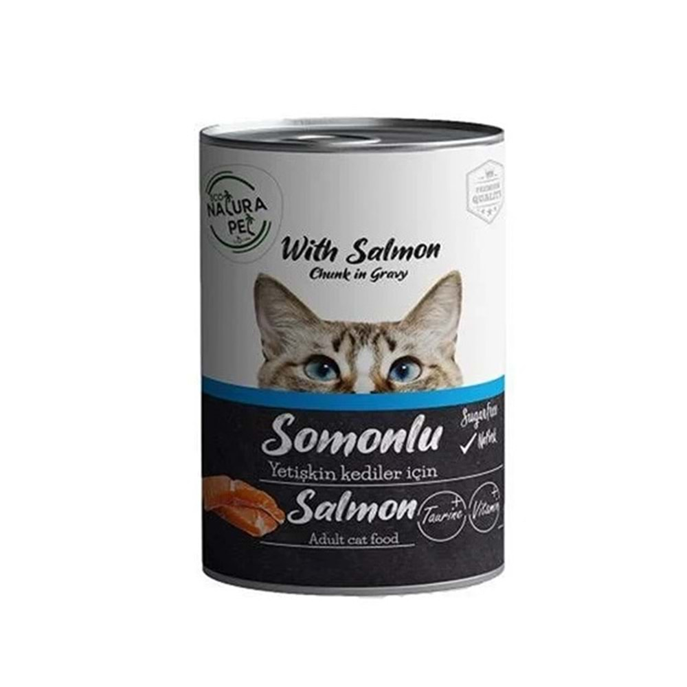 Eco Natura Yetişkin Kedi Somonlu Konserve 400 Gr