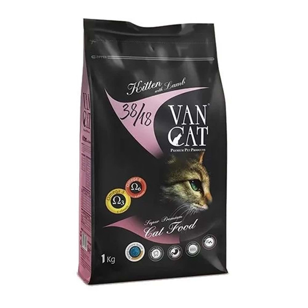 Vancat Kitten Kuzulu Yavru Kedi Maması 1 Kg