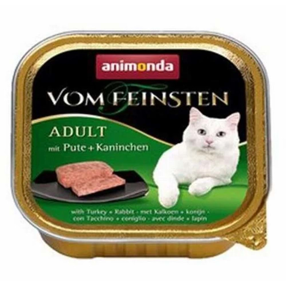 Animonda Vom Feinsten Hindi ve Tavşan Etli Yetişkin Kedi Konservesi 100gr