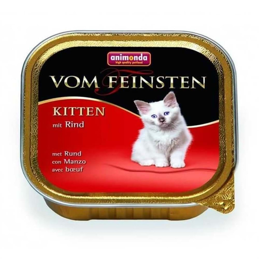 Animonda Vom Feinstein Sığır Etli Yavru Kedi Konservesi 100gr