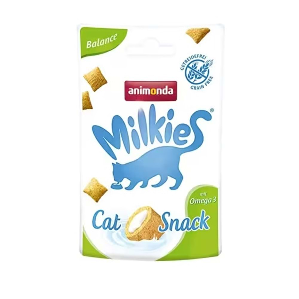 Animonda Milkies Balance Omega 3 Tahılsız 30 gr Kedi Ödülü