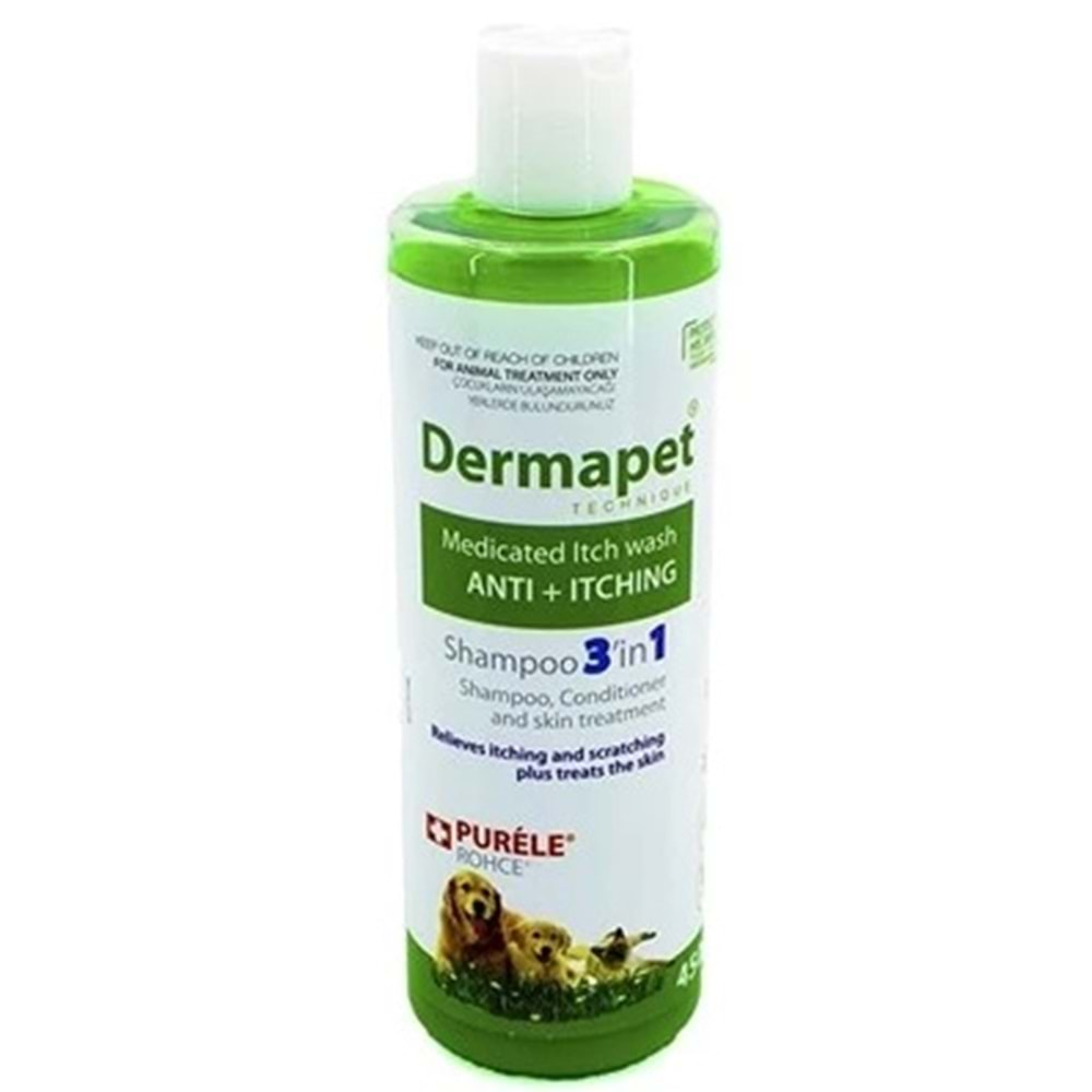 Doggie DERMATOLOJİK ETKİLİ 3in1 PET ŞAMPUANI 450ML