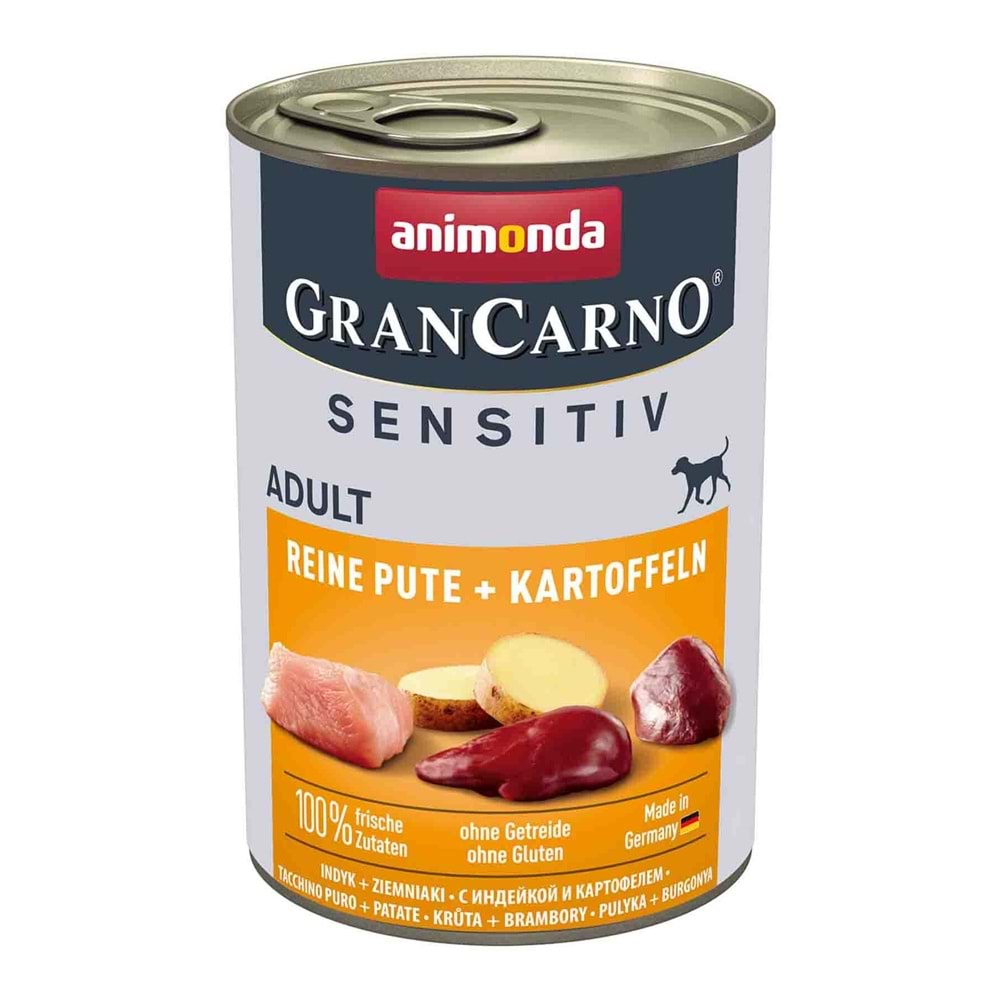 Animonda GranCarno Sensitive Adult Köpek Konservesi 400 Gr. (Hindi&Patates)