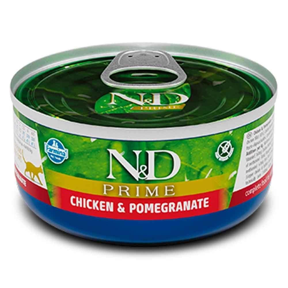 N&D Tavuklu ve Narlı Tahılsız Yetişkin Kedi Konservesi 80gr