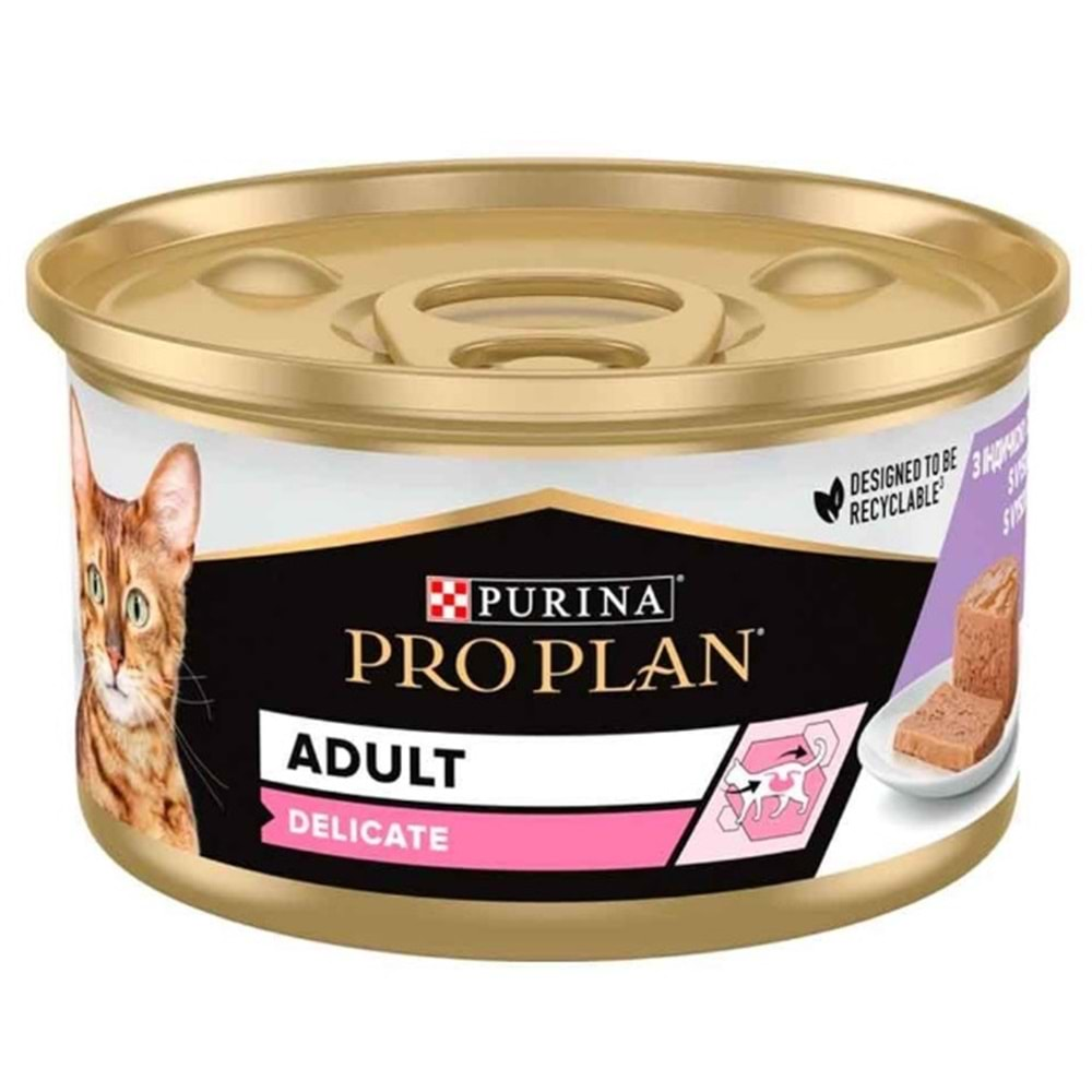 Pro Plan Delicate Hindili Yetişkin Kedi Konservesi 85gr