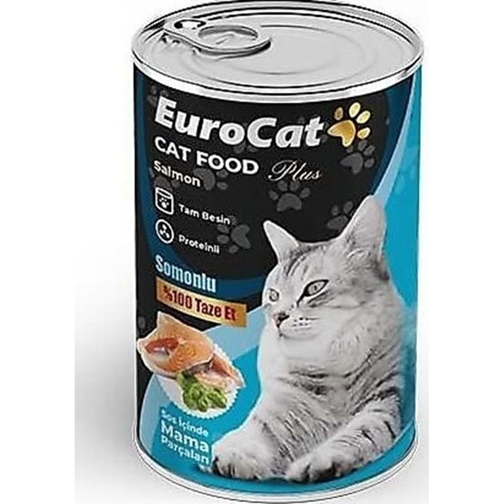 EuroCat Ton Parça Etli Ytş. Kedi Konserve 400 Gr