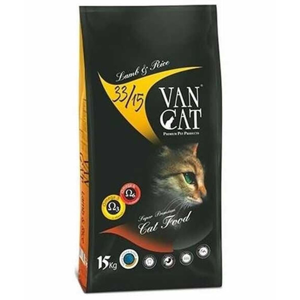 Vancat Kuzu Etli Yetişkin Kedi Maması 15 Kg