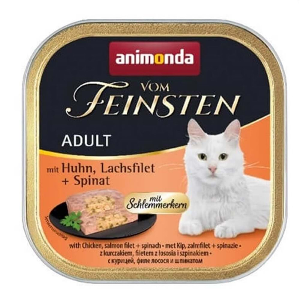 Animonda Wom Feinsten Gourmet Adult Konserve 100 Gr. (Somon-Tavuk)