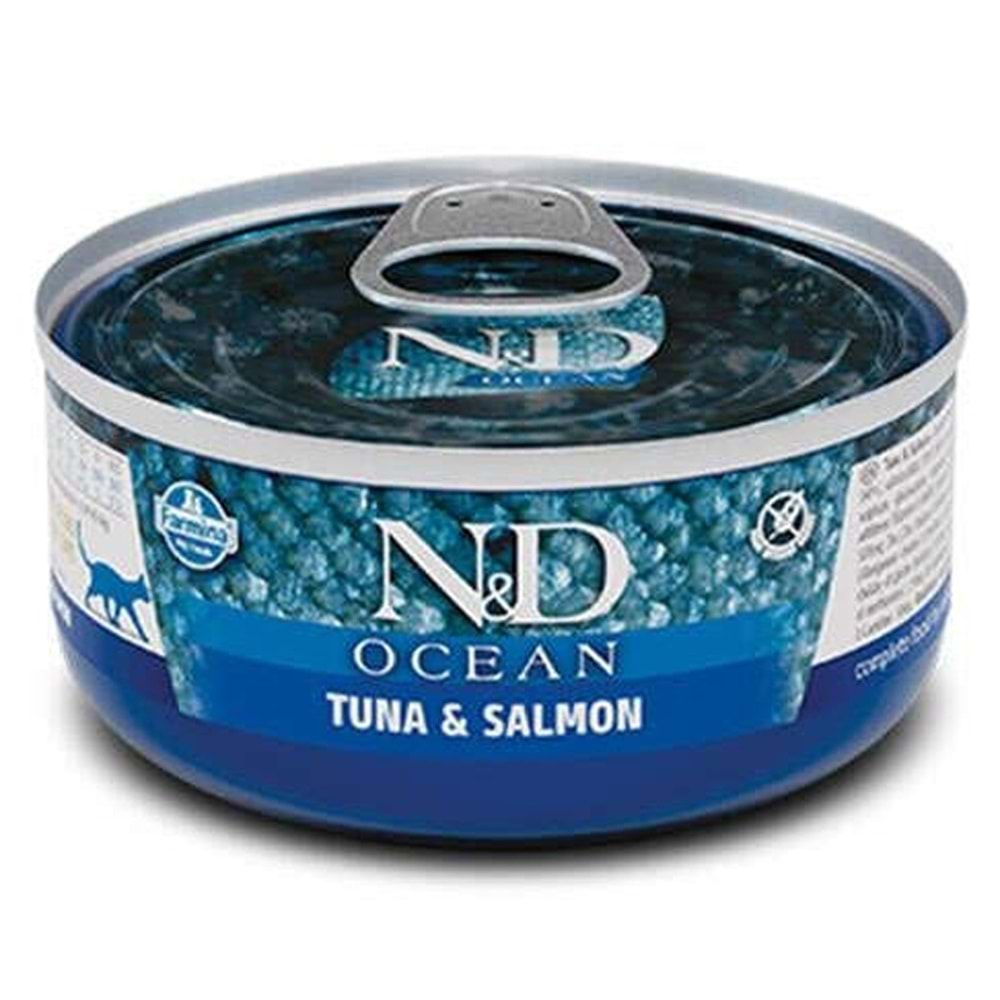 N&D Ocean Tahılsız Kedi Konservesi 70 Gr. (Ton&Somon)