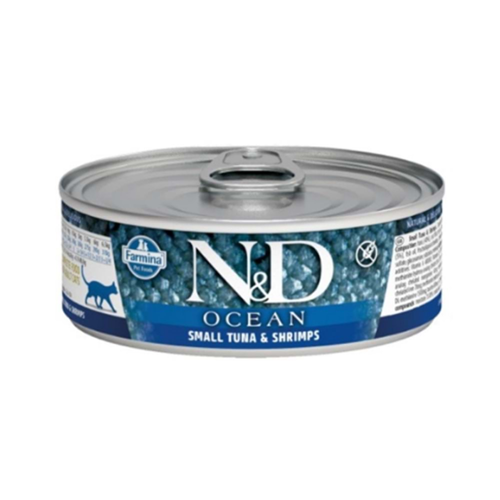 N&D Ocean Tahılsız Kedi Konservesi 70 Gr. (Ton&Karides)