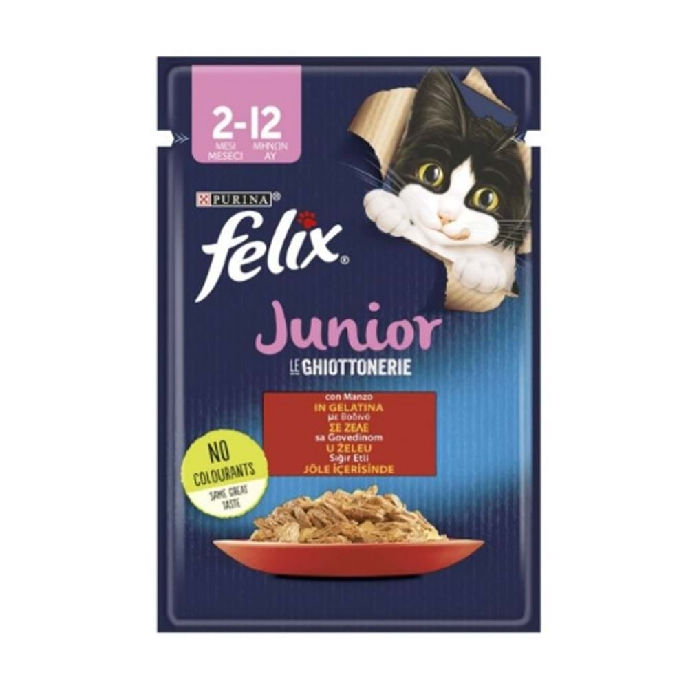 Felix Junior Sığır Etli Pounch 85 Gr.