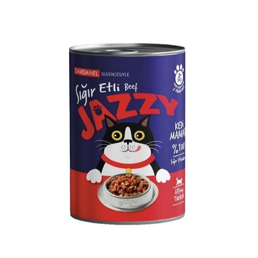 Dardanel Jazzy Kedi Konservesi 400 Gr. (Sığır)