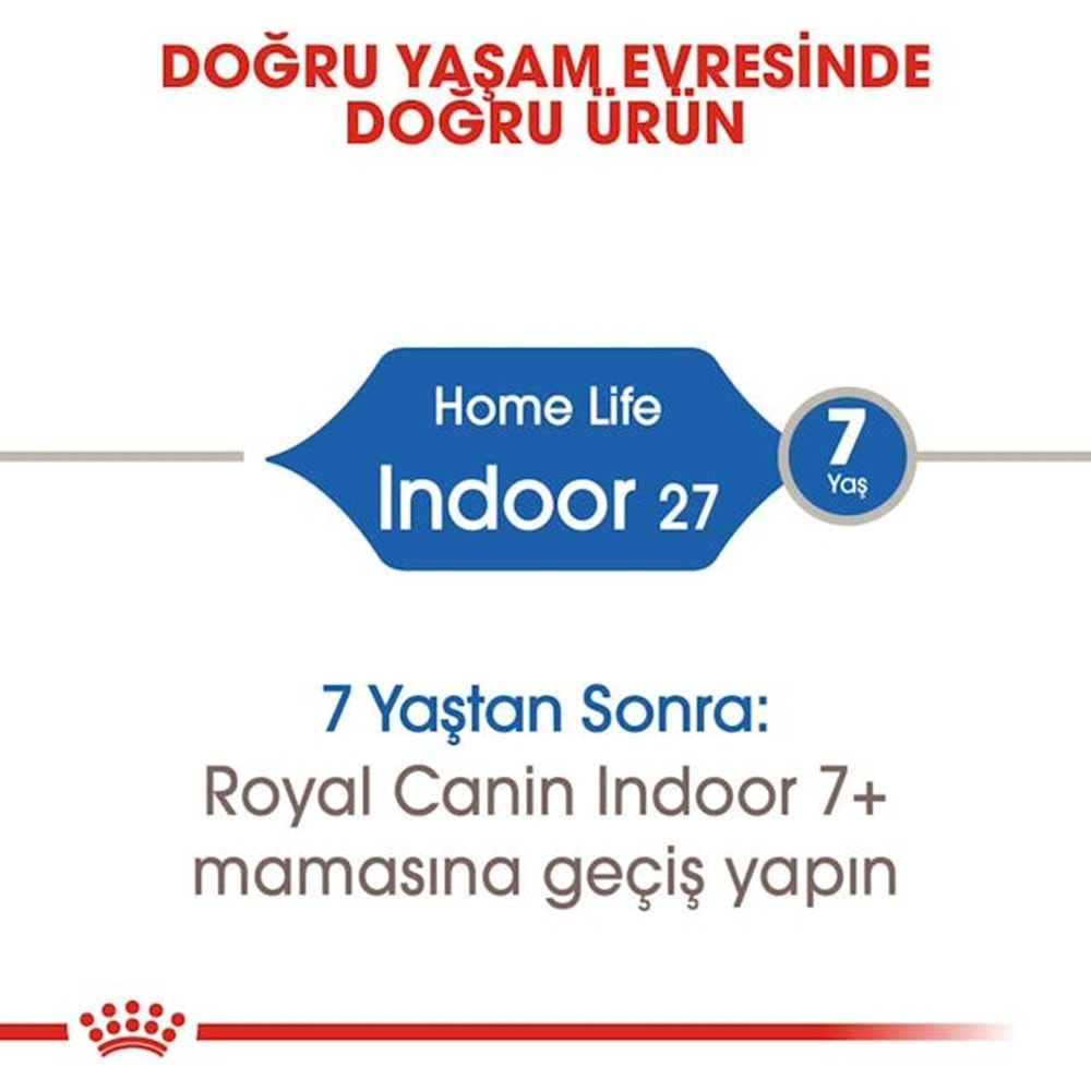 Royal Canin Indoor Ev Kedileri İçin Kedi Maması 2 Kg