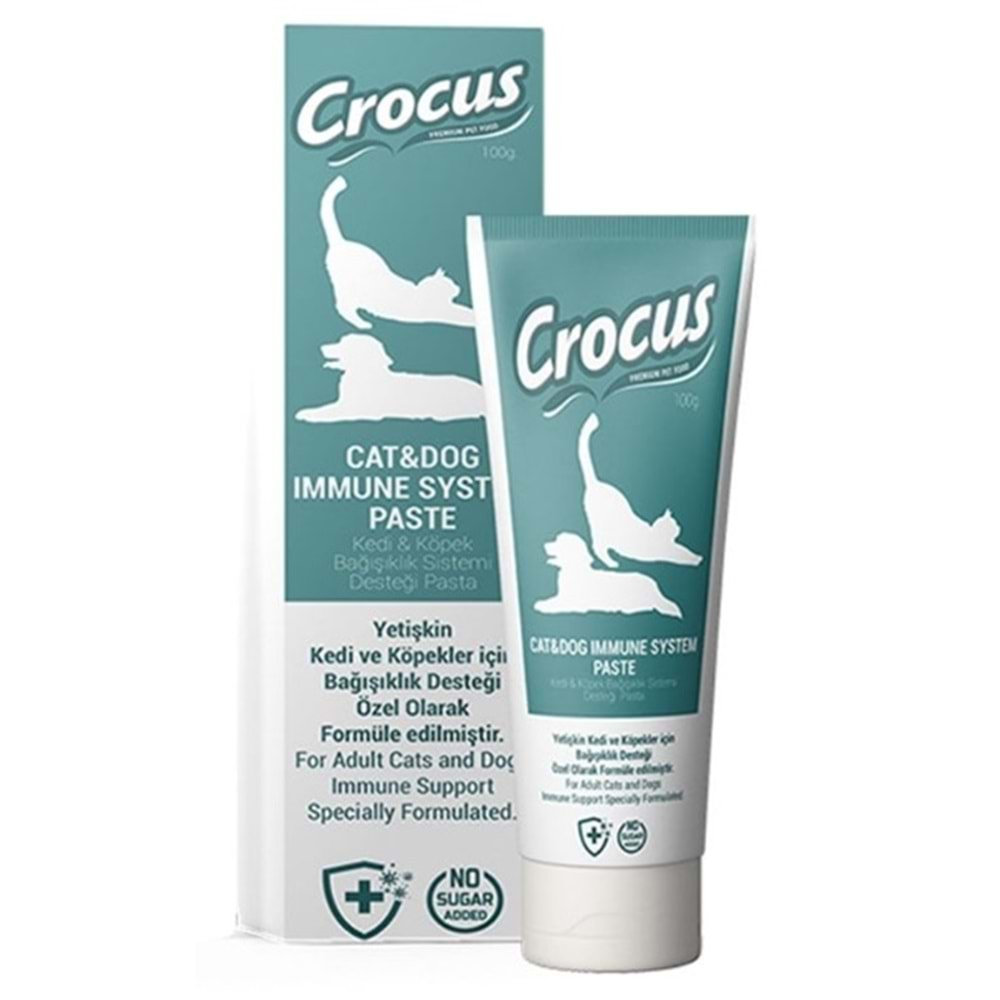 Crocus Immune Kedi Köpek Bağışıklık Sistemi Güçlendirici Macun 100 Gr