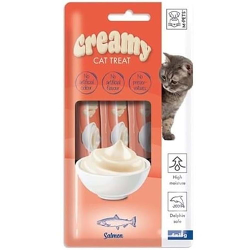 M-Pets Somon Balıklı Sıvı Kedi Ödülü 4x15gr