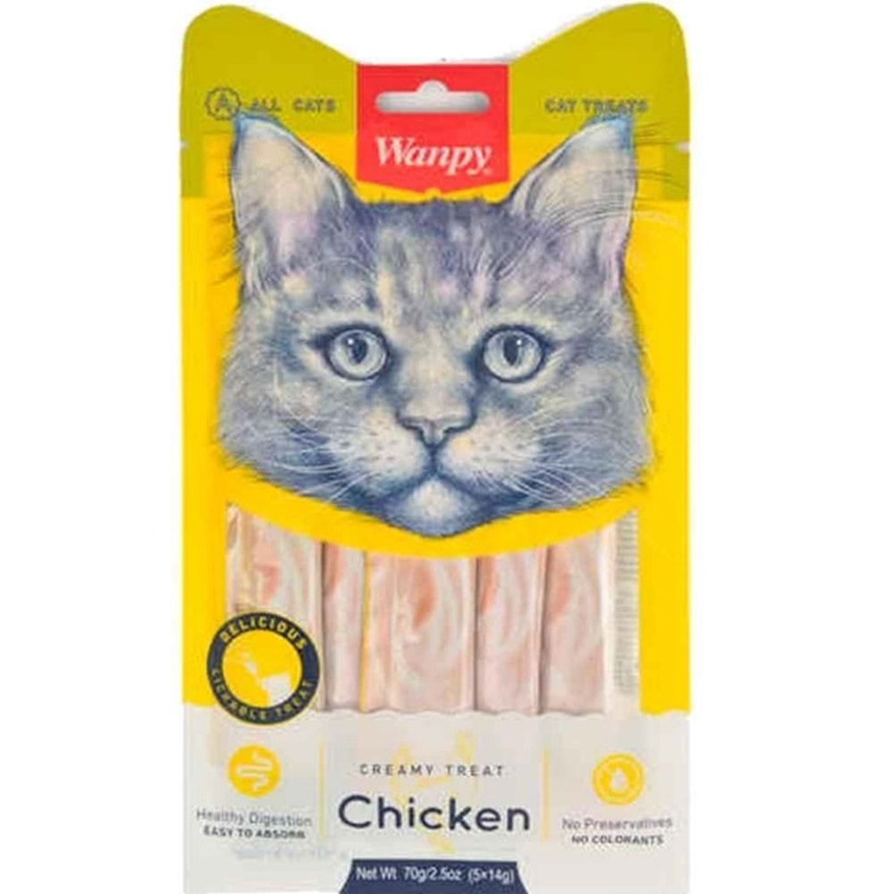 Wanpy Tavuk Likit Kedi Ödülü 5x14 gr