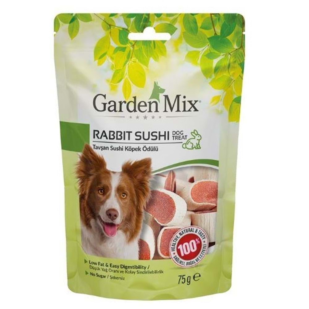 Gardenmix Tavşan Sushi Köpek Ödül Maması 75 Gr.