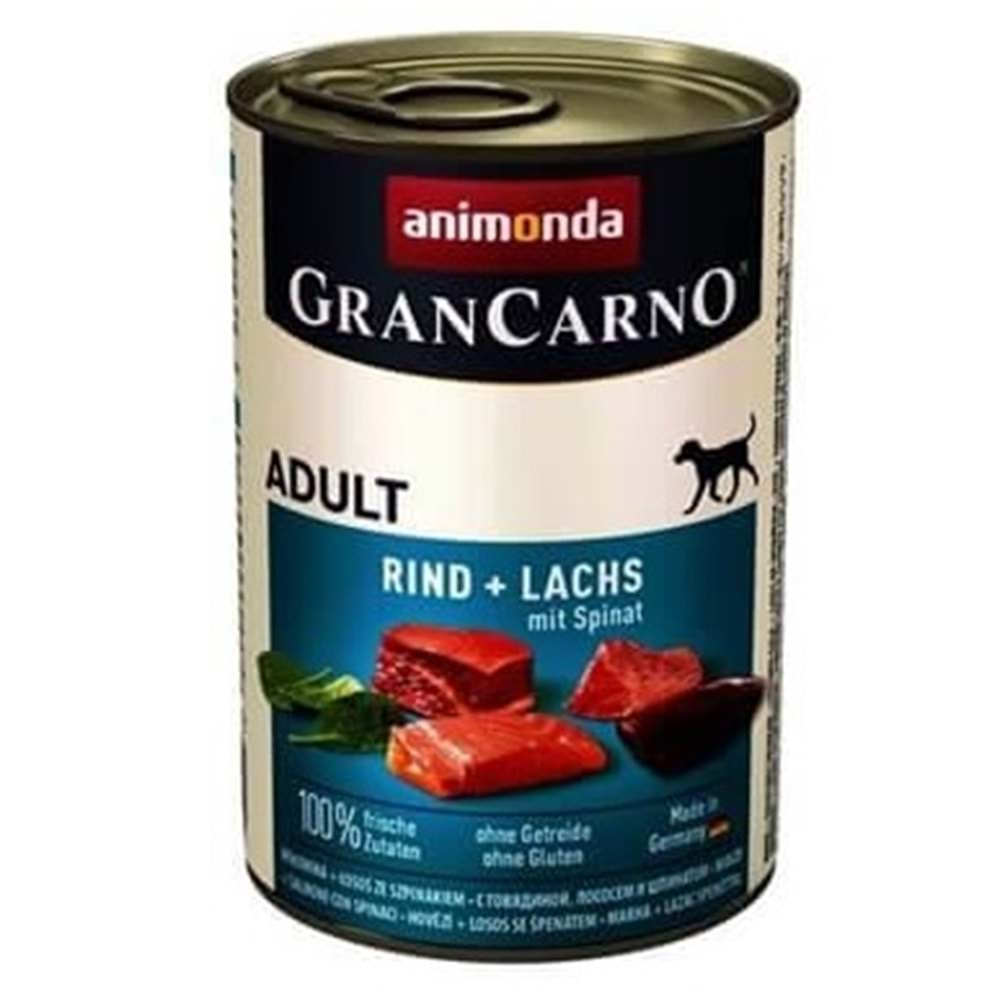 Animonda GranCarno Adult Köpek Konservesi 400 Gr. (Domuz&Somon&Ispanak)