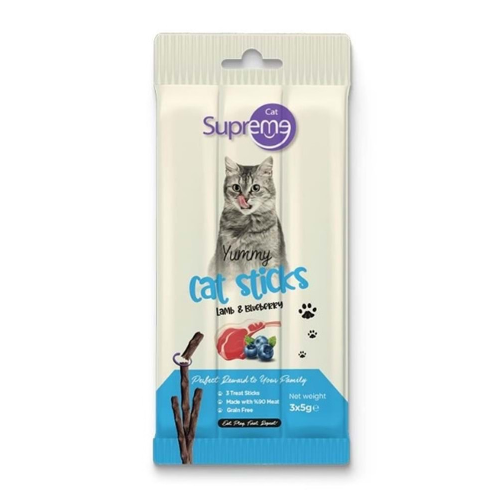 Supreme Cat Kedi Ödül Çubuğu 3x5 Gr. (Kuzu&Yaban Mersini)