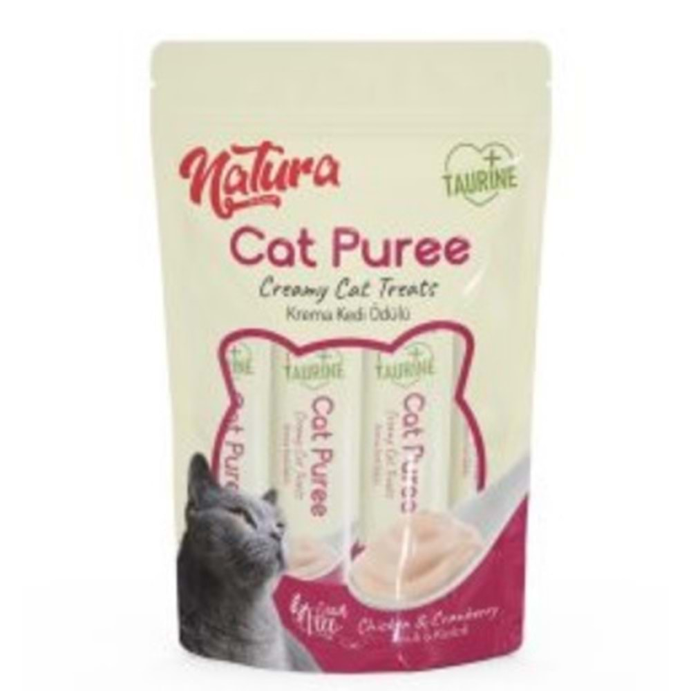 Natura Cat Pure Chiken&Cranberry Kedi Ödülü 5x12 Gr.