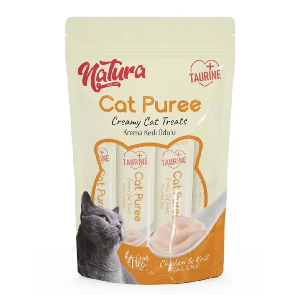 Natura Cat Pure Chiken&Karides Kedi Ödülü 5x12 Gr.