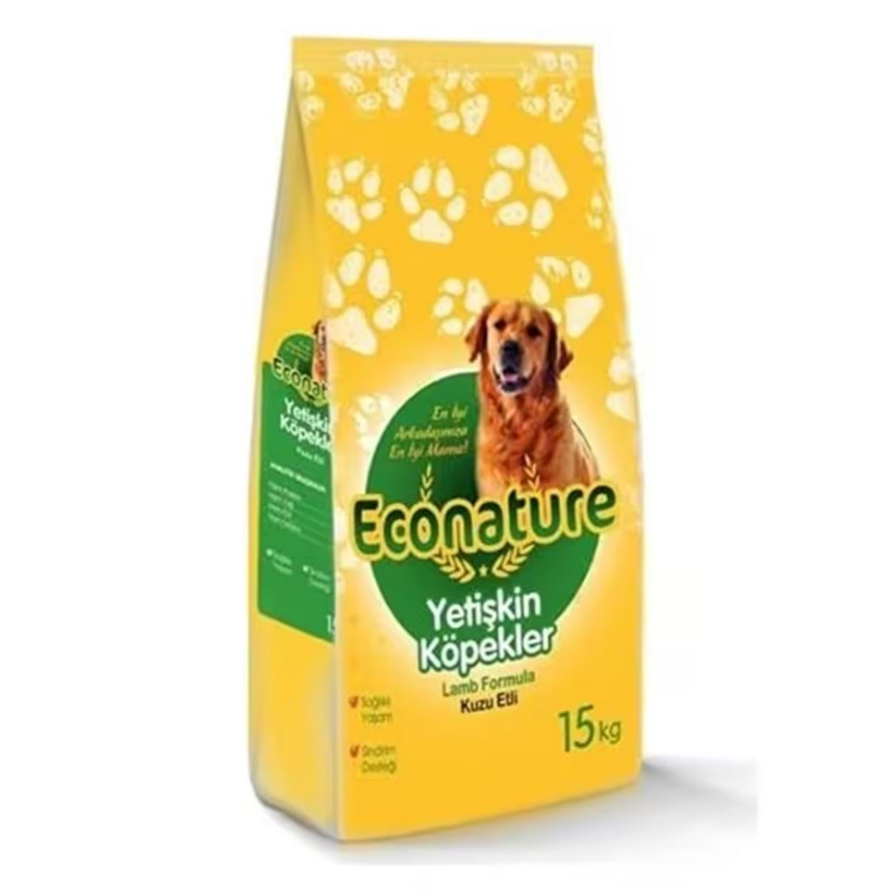 Econature Adult Köpek Maması 15 Kg (Kuzu)