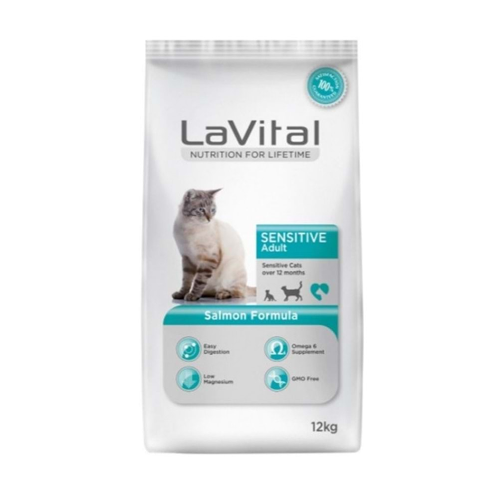 LaVital Sensitive Adult Kedi Maması 1 Kg (Somon)