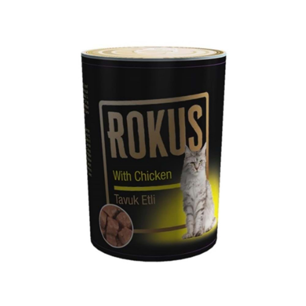 Rokus Cat Adult Kedi Konservesi 410 Gr. (Tavuk)