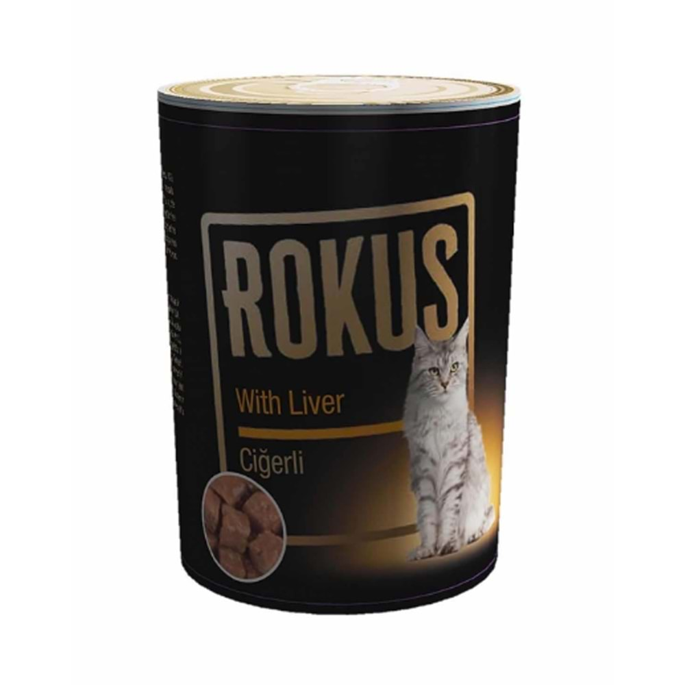 Rokus Cat Adult Kedi Konservesi 410 Gr. (Ciğer)