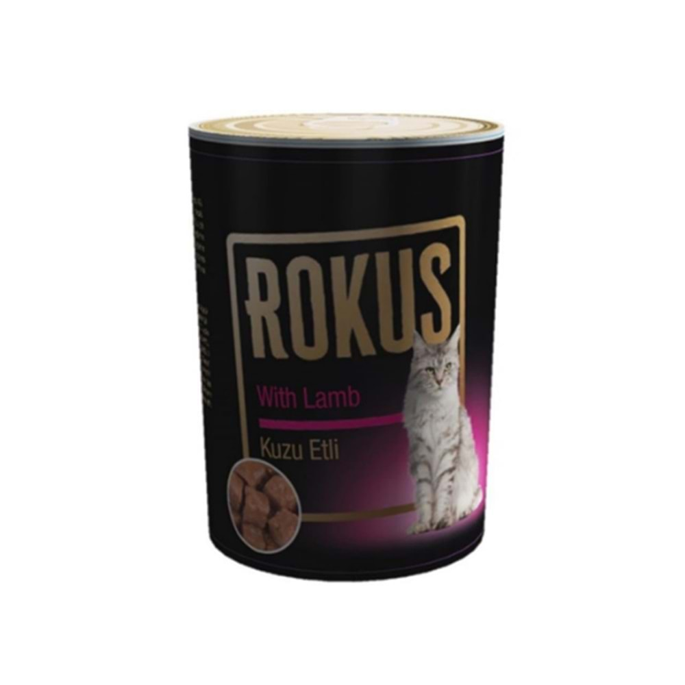 Rokus Cat Adult Kedi Konservesi 410 Gr. (Kuzu)