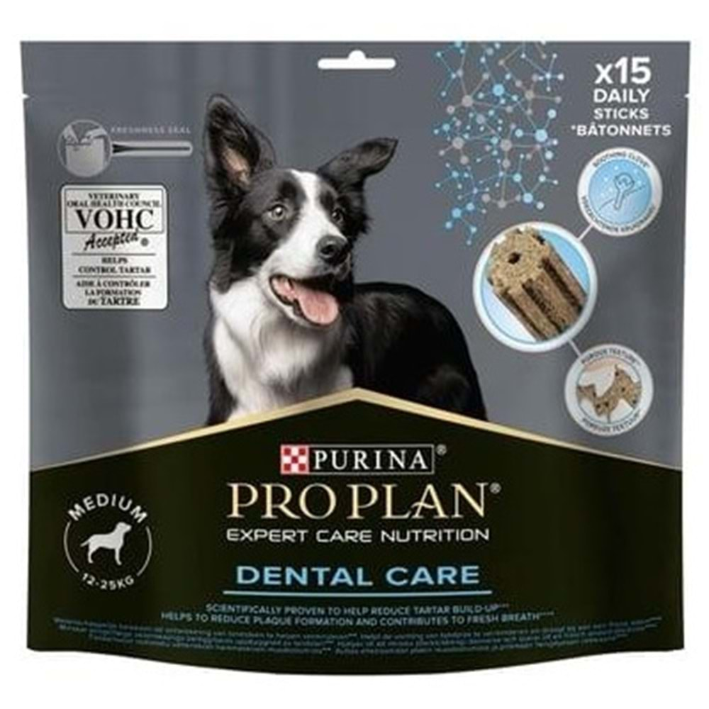 Pro Plan Dental Care Orta Irk Köpek Ödül Maması 345gr (15'li)