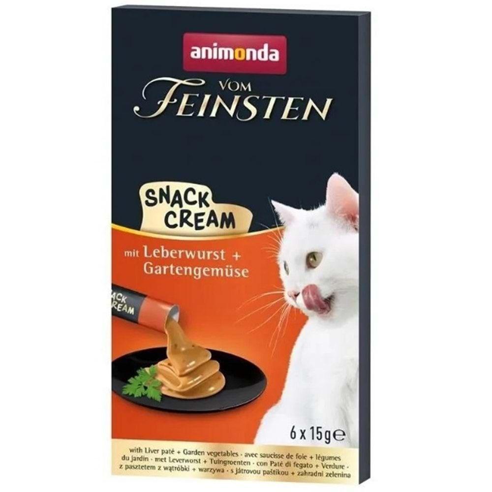 Animonda Snack Carny Karaciğer Ezmeli Kedi Kreması 6x15 gr