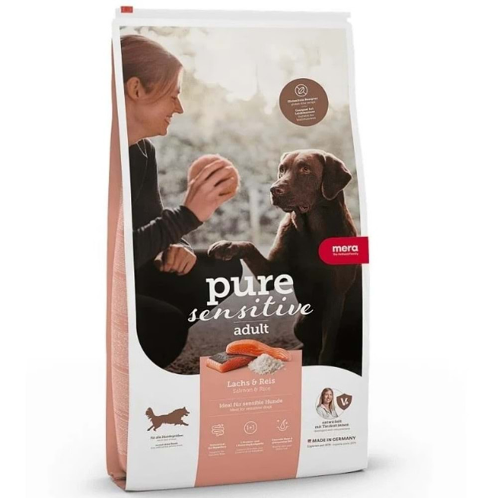 Mera Pure Sensitive M/Maxi Adult Köpek Maması 14 Kg (Somon&Patates)