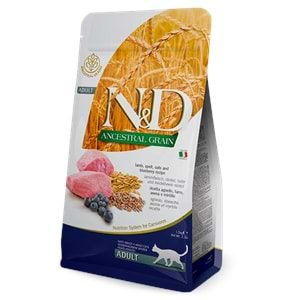 N&D D.Tahıllı Adult Kedi Maması 1,5 Kg (Kuzu&Yaban Mersini)