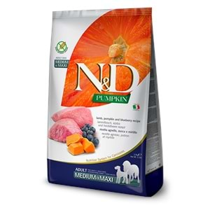 N&D Balkabaklı M/Maxi Adult Köpek Maması 2,5 Kg (Kuzu&Yaban Mersini)