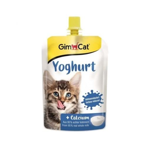 GimCat Kalsiyum İlaveli Kedi Ödül Yoğurdu 150 Gr.