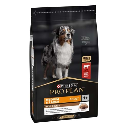 Pro Plan Duo Delice Medium & Large Adult Köpek Maması 10 Kg (Sığır Etli)