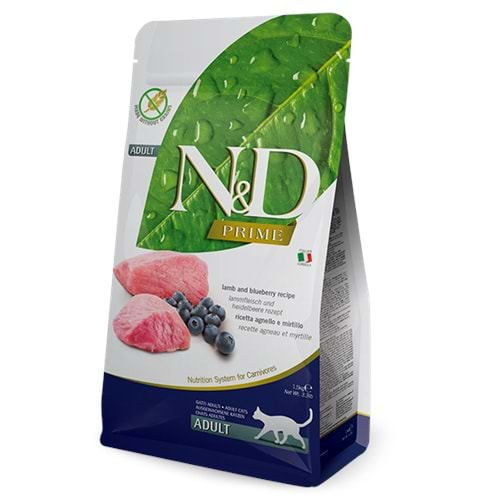 N&D Tahılsız Adult Kedi Maması 1 Kg (Kuzu&Yaban Mersini)