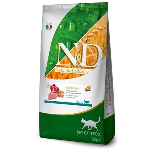 N&D D.Tahıllı Sterilised Kedi Maması 1 Kg (Hindi&Nar)