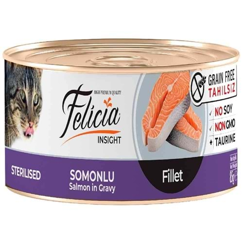 Felicia Sterilised Fileto Konserve 85 Gr. (Somonlu)