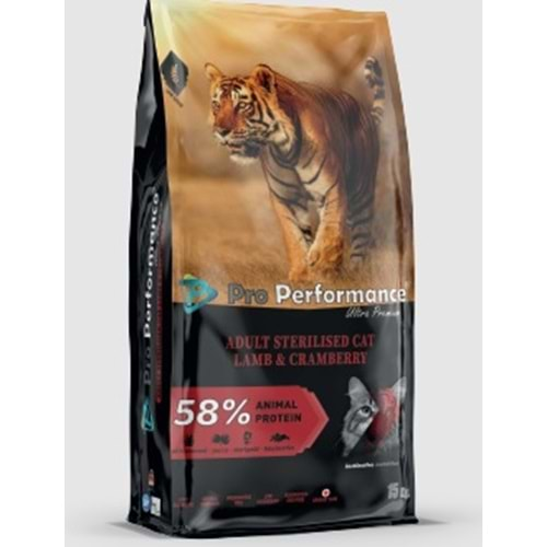 Pro Performance Sterilised Kedi Maması 1 Kg (Kuzu-Somon-Karides)