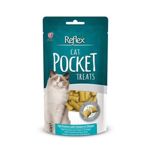 REFLEX KEDI POCKET TAVUKLU VE PEYNIRLI ODUL 60GR